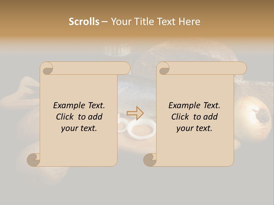 Seafood Cooking Plate PowerPoint Template