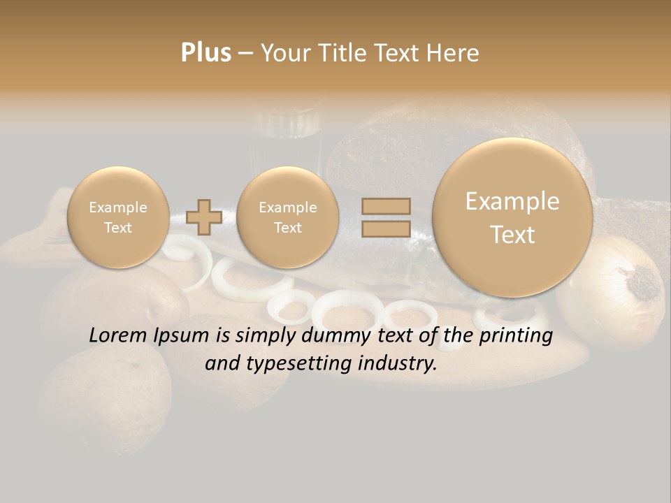 Seafood Cooking Plate PowerPoint Template