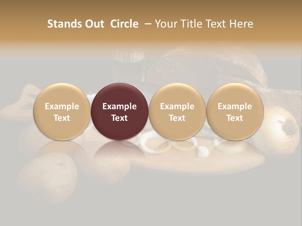 Seafood Cooking Plate PowerPoint Template