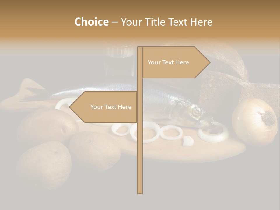 Seafood Cooking Plate PowerPoint Template