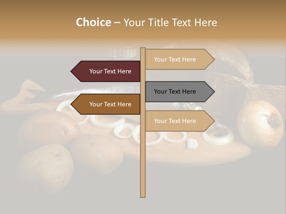 Seafood Cooking Plate PowerPoint Template