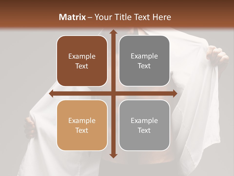 Man With White Shirt PowerPoint Template