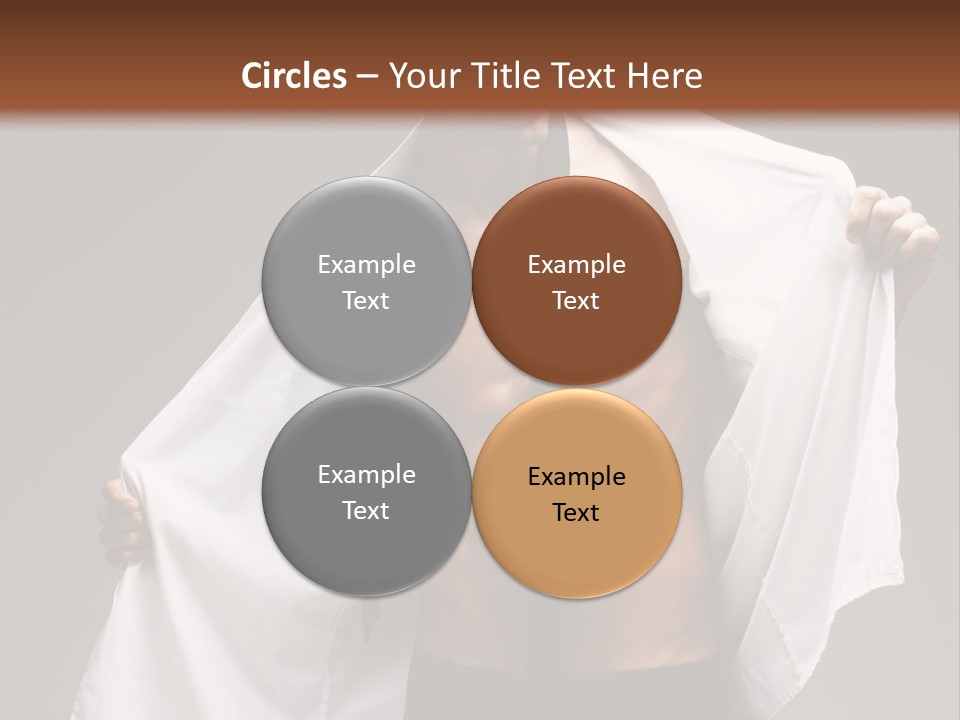 Man With White Shirt PowerPoint Template