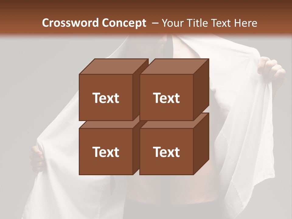 Man With White Shirt PowerPoint Template