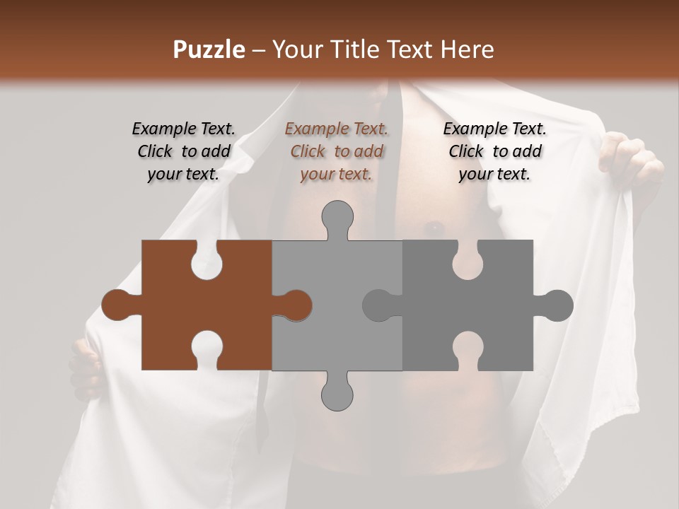 Man With White Shirt PowerPoint Template