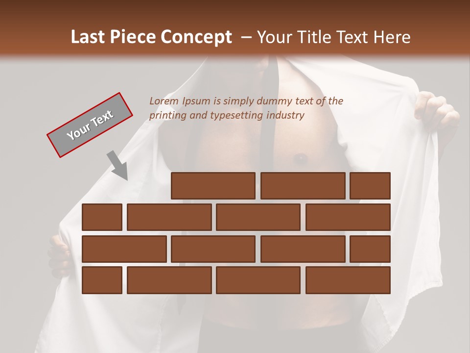 Man With White Shirt PowerPoint Template