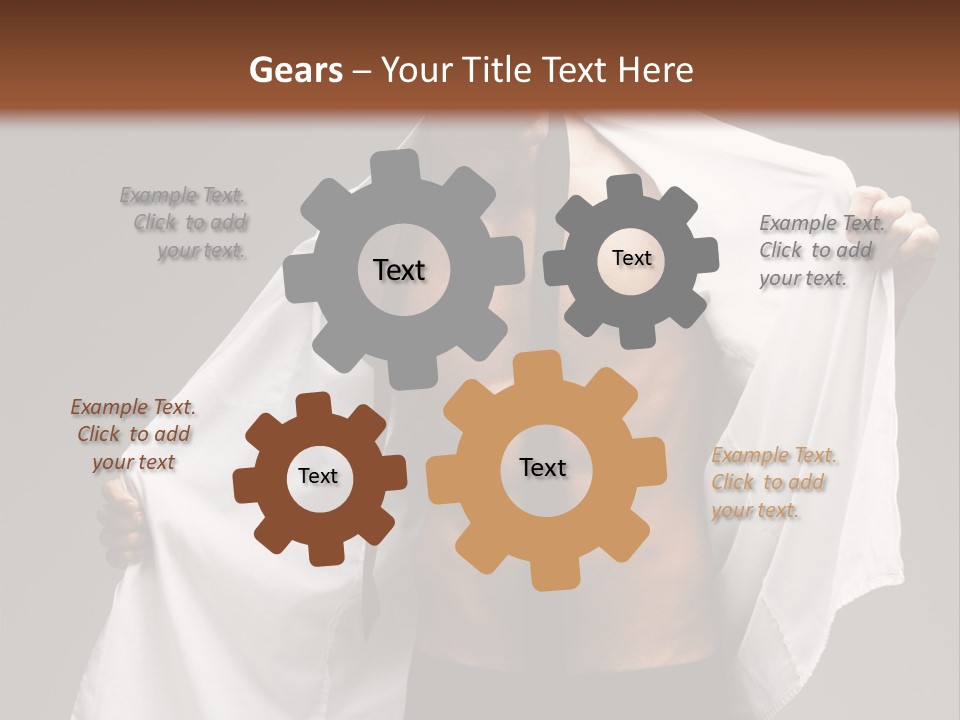 Man With White Shirt PowerPoint Template