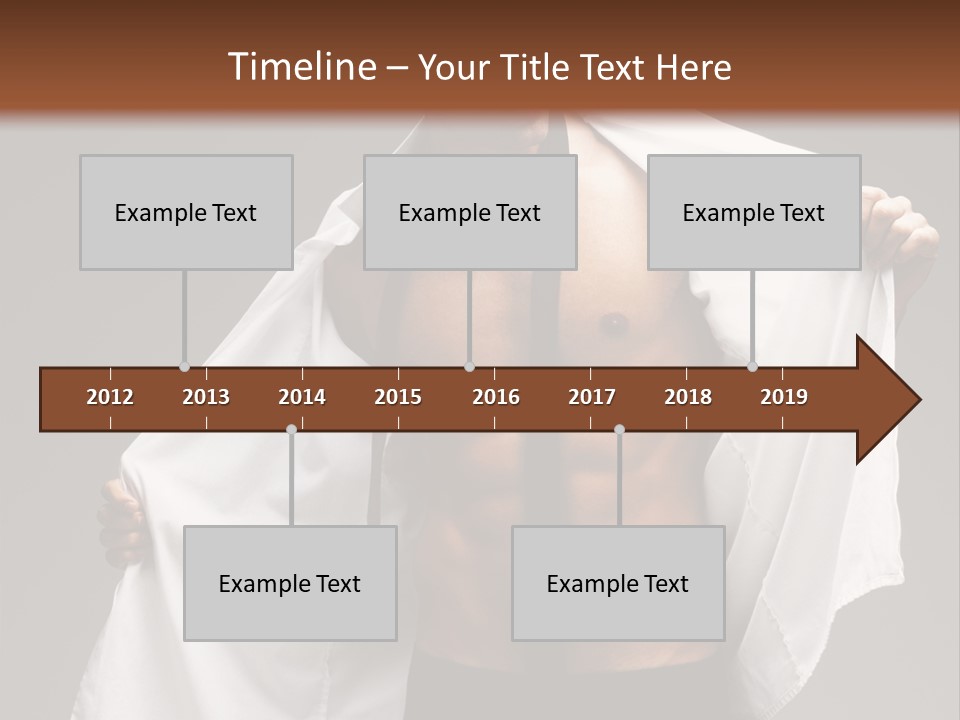 Man With White Shirt PowerPoint Template