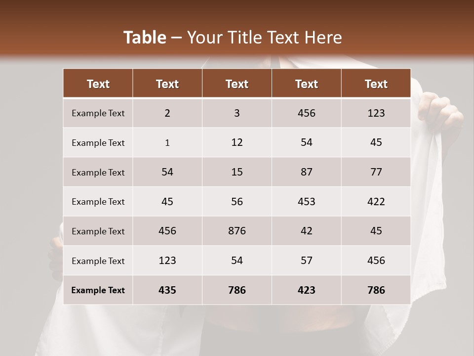 Man With White Shirt PowerPoint Template