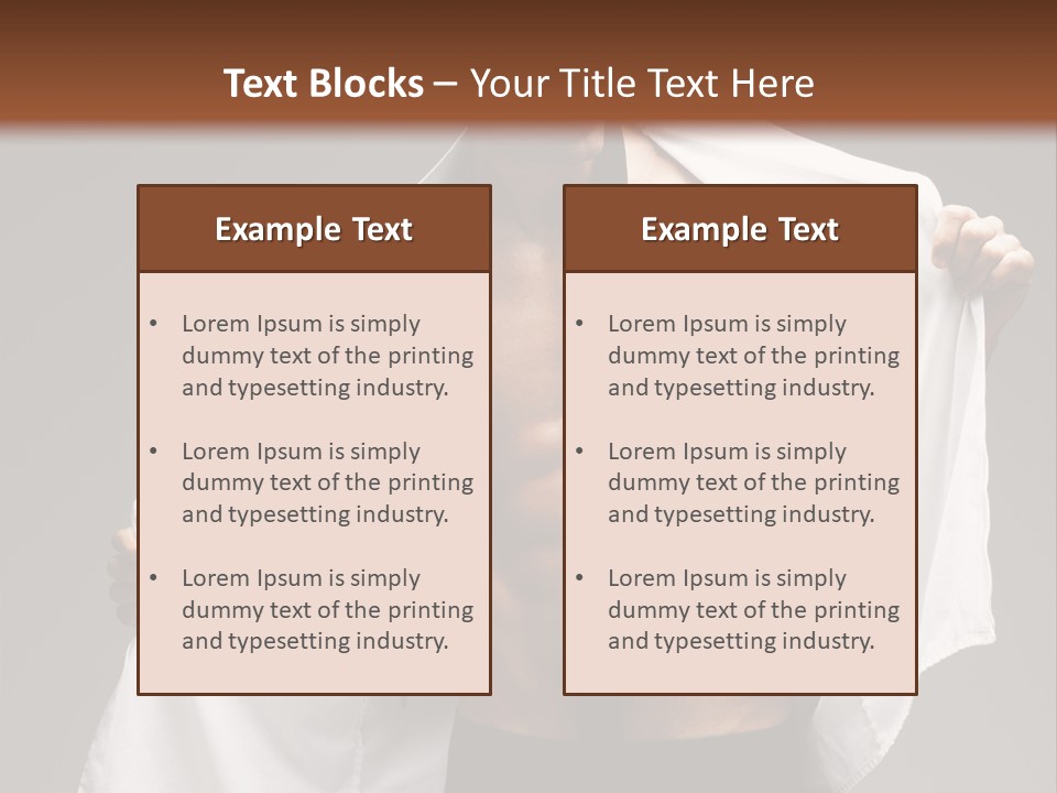 Man With White Shirt PowerPoint Template