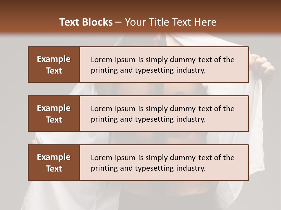 Man With White Shirt PowerPoint Template