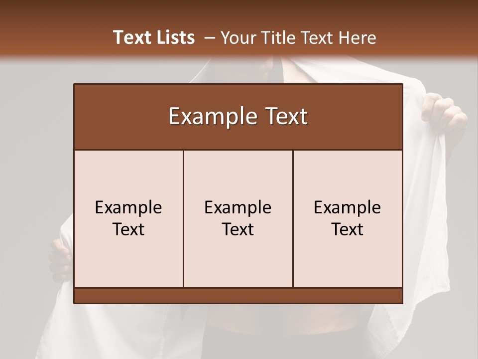 Man With White Shirt PowerPoint Template