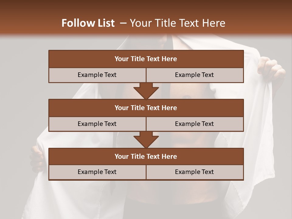 Man With White Shirt PowerPoint Template