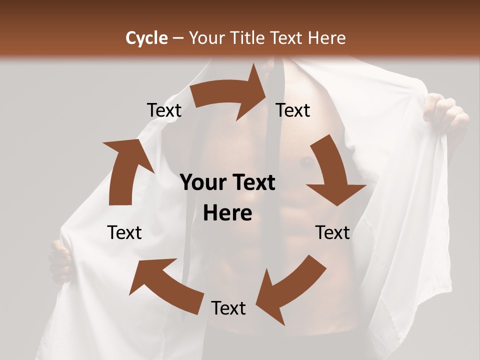 Man With White Shirt PowerPoint Template