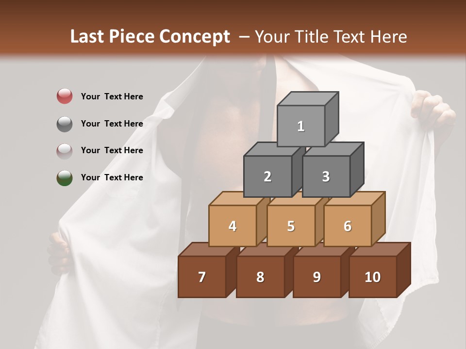 Man With White Shirt PowerPoint Template