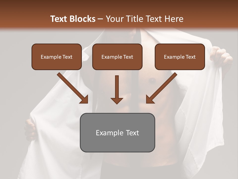 Man With White Shirt PowerPoint Template