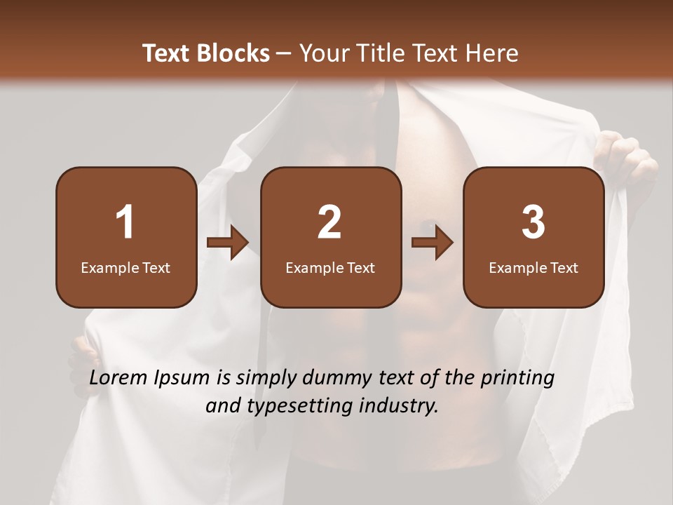 Man With White Shirt PowerPoint Template