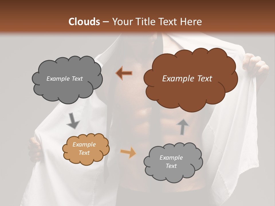 Man With White Shirt PowerPoint Template