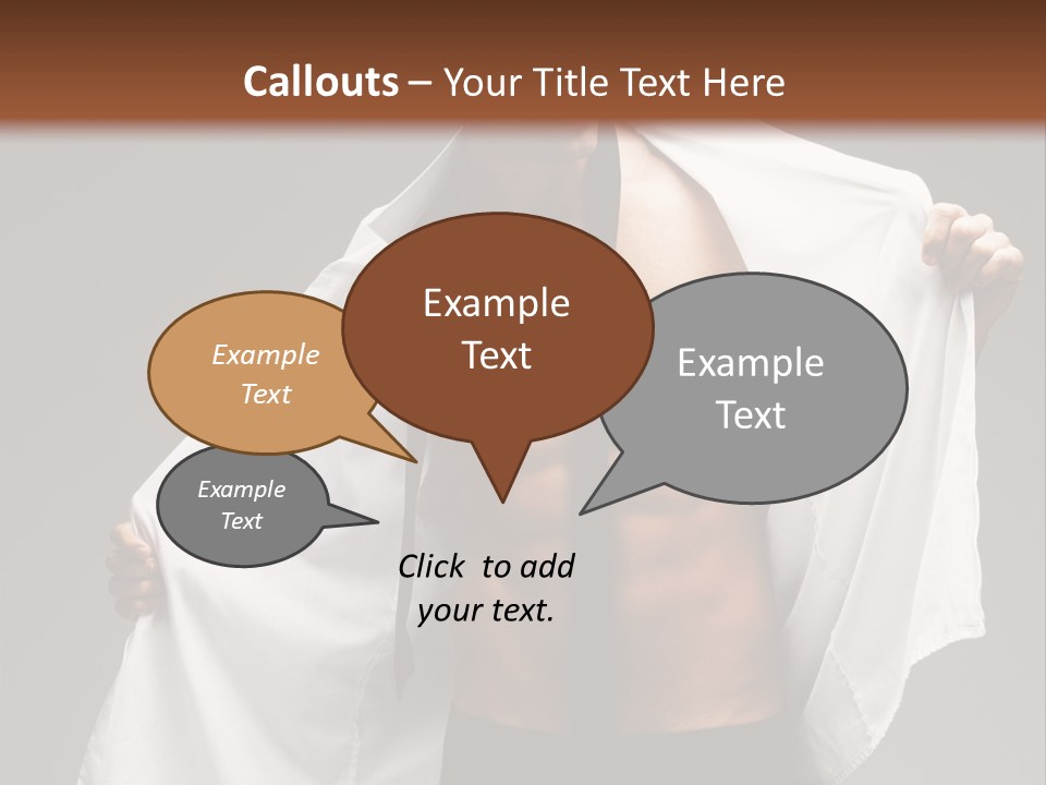 Man With White Shirt PowerPoint Template