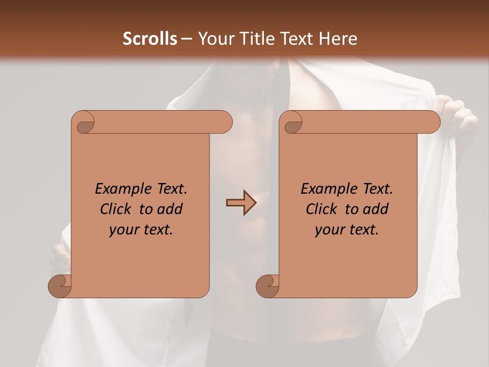 Man With White Shirt PowerPoint Template