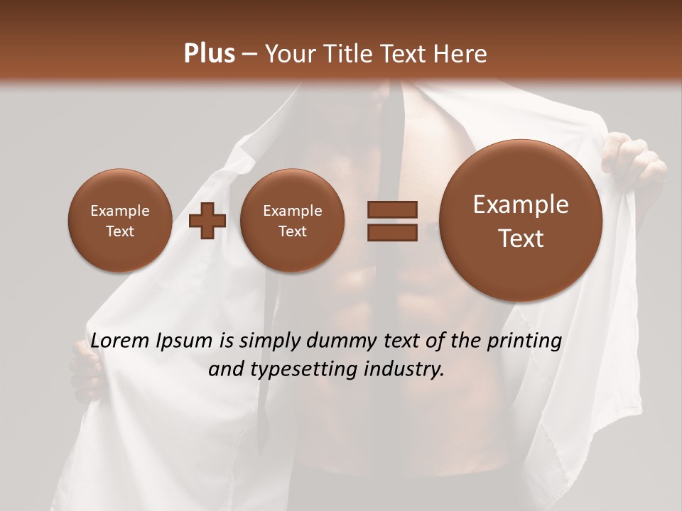 Man With White Shirt PowerPoint Template