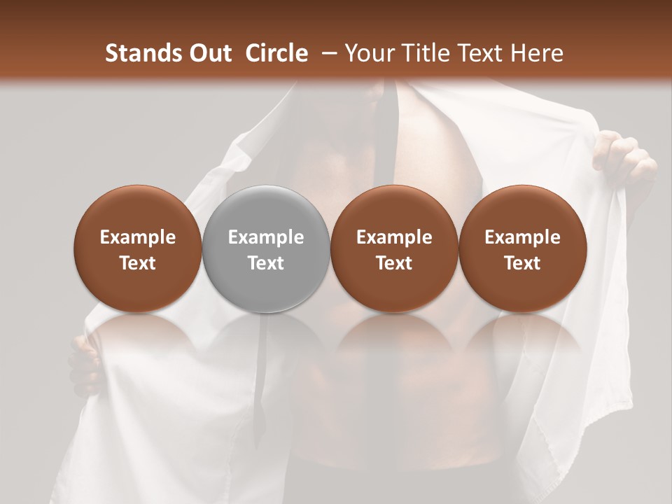 Man With White Shirt PowerPoint Template