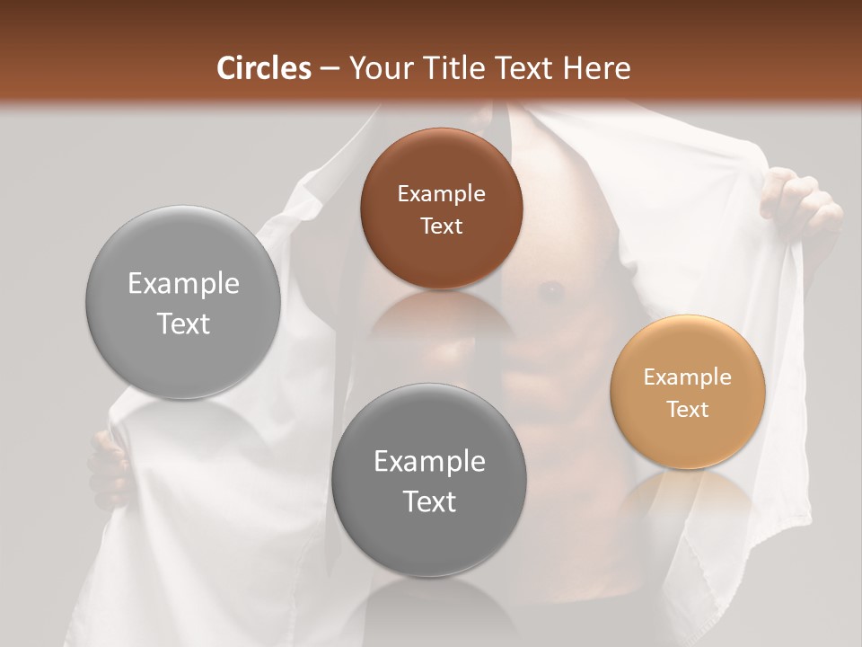 Man With White Shirt PowerPoint Template