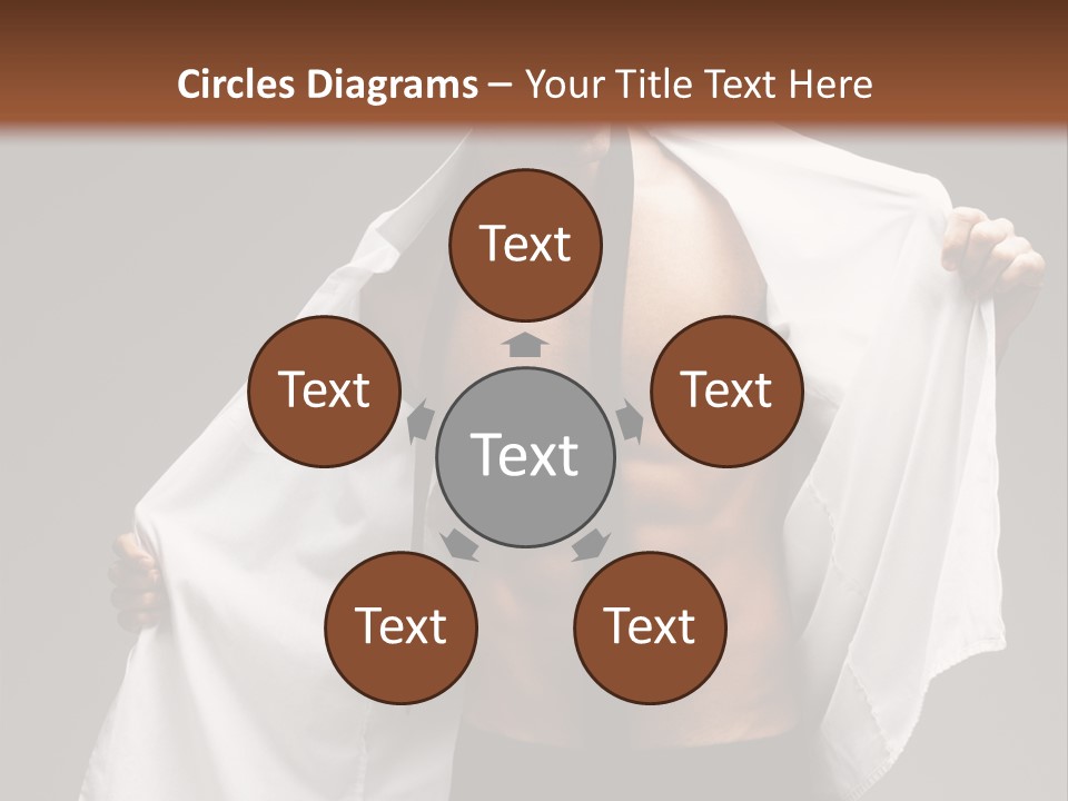 Man With White Shirt PowerPoint Template