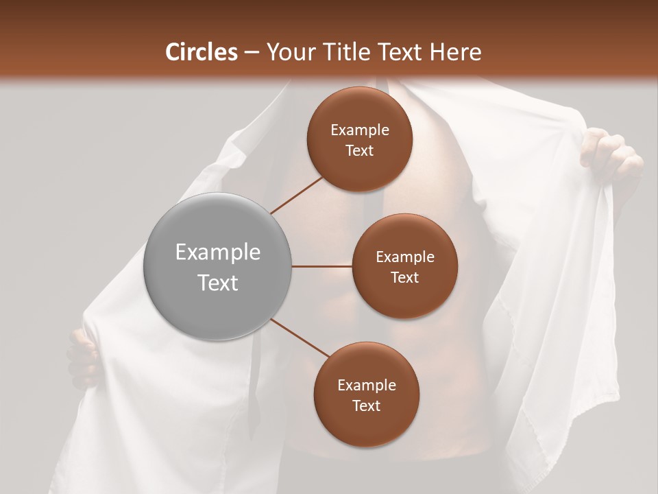 Man With White Shirt PowerPoint Template