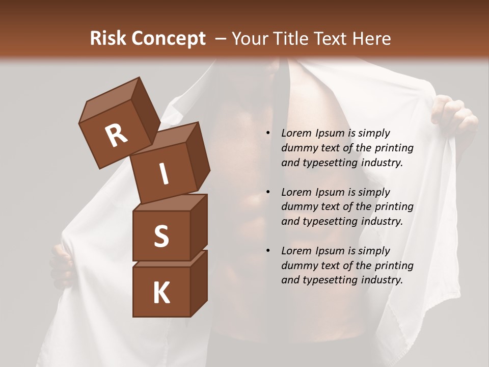 Man With White Shirt PowerPoint Template