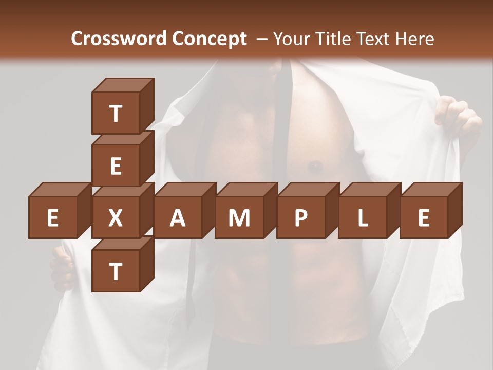 Man With White Shirt PowerPoint Template