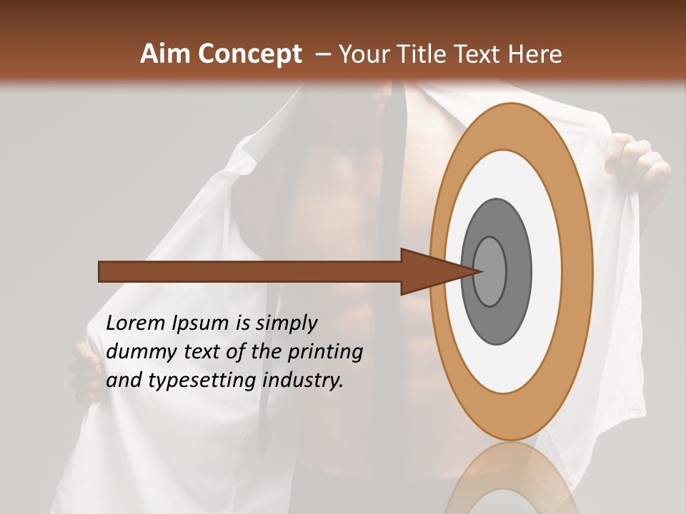 Man With White Shirt PowerPoint Template