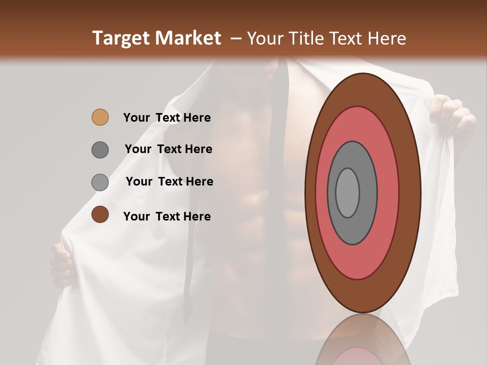 Man With White Shirt PowerPoint Template