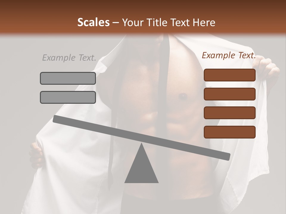 Man With White Shirt PowerPoint Template