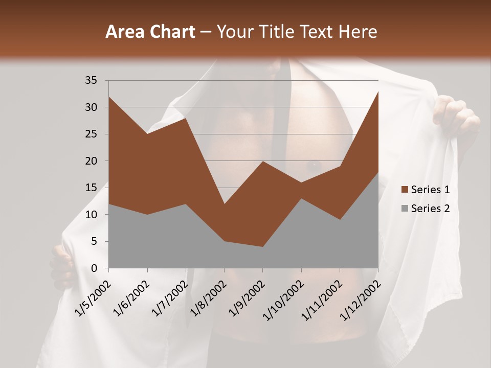 Man With White Shirt PowerPoint Template