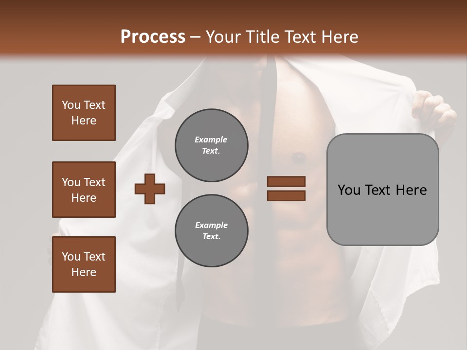 Man With White Shirt PowerPoint Template