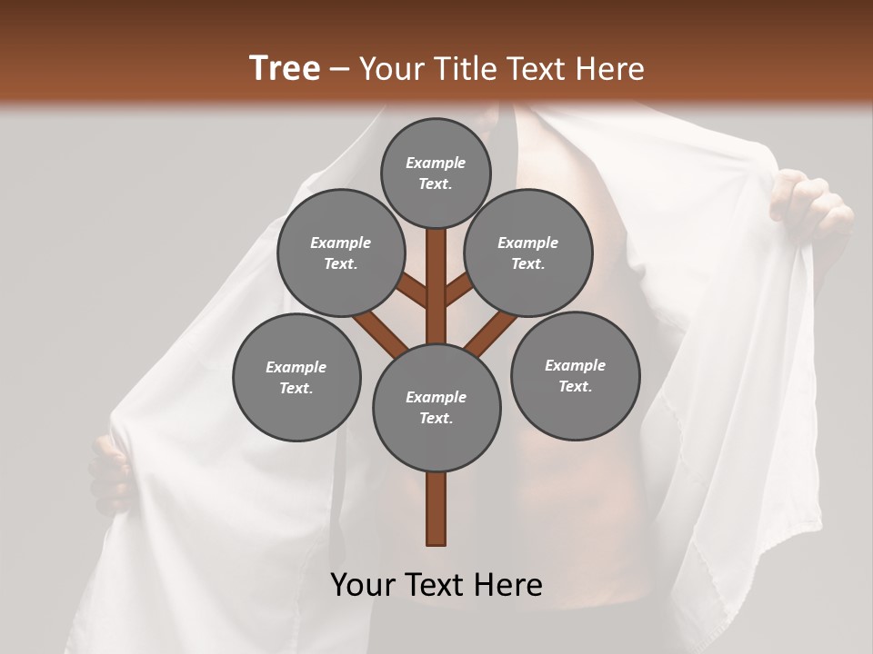 Man With White Shirt PowerPoint Template