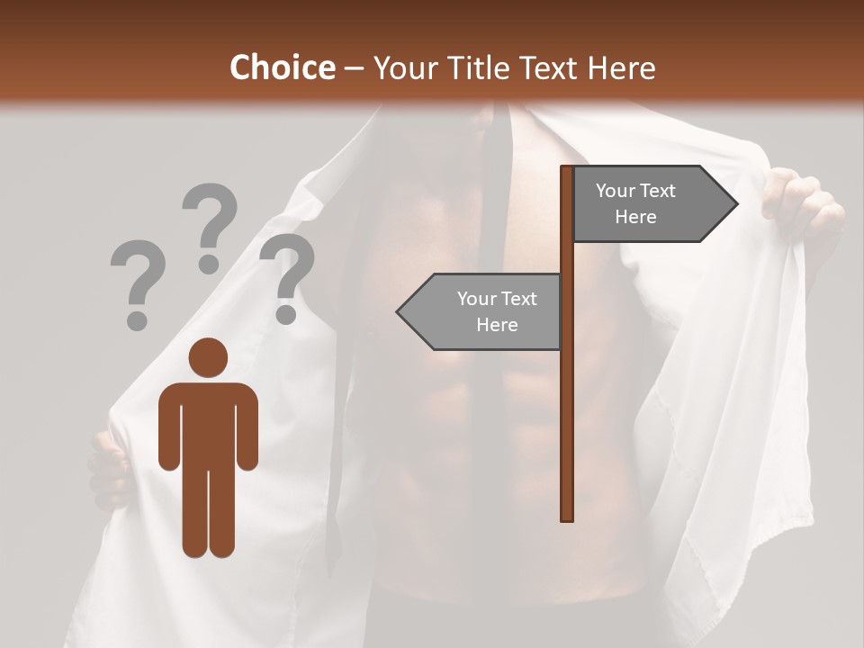 Man With White Shirt PowerPoint Template