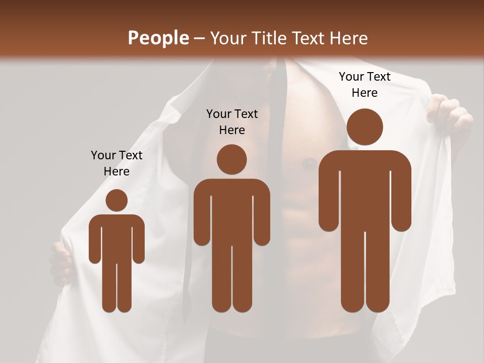 Man With White Shirt PowerPoint Template