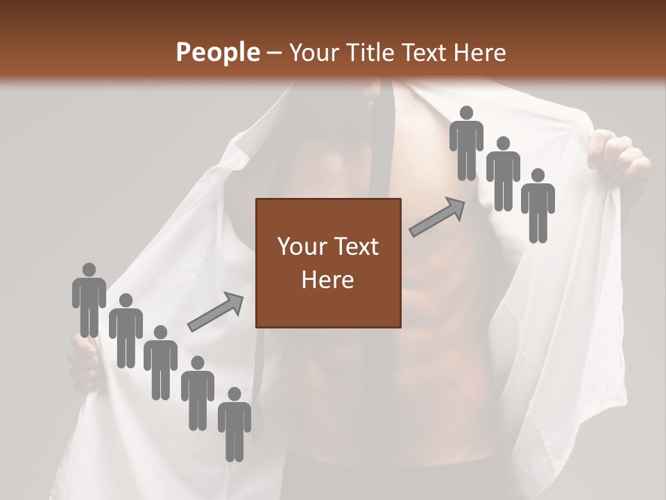 Man With White Shirt PowerPoint Template