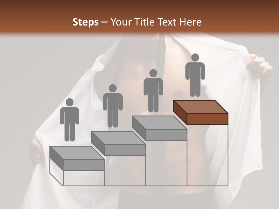 Man With White Shirt PowerPoint Template