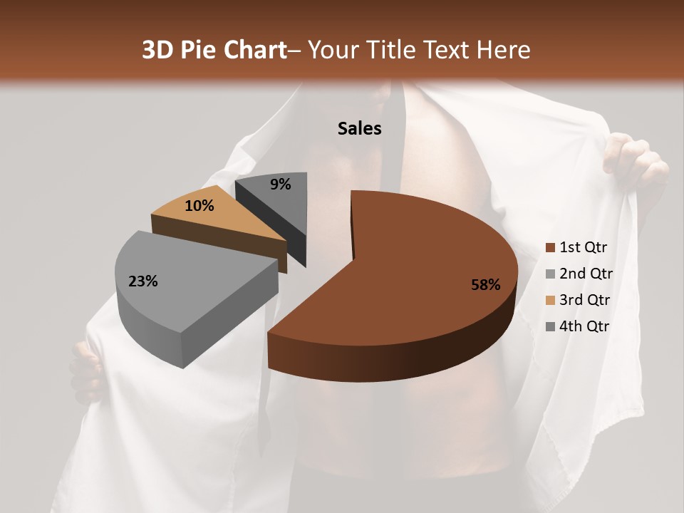Man With White Shirt PowerPoint Template