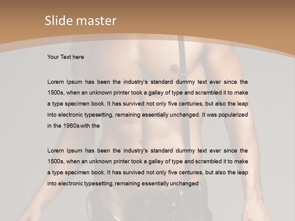 Attractive Man PowerPoint Template