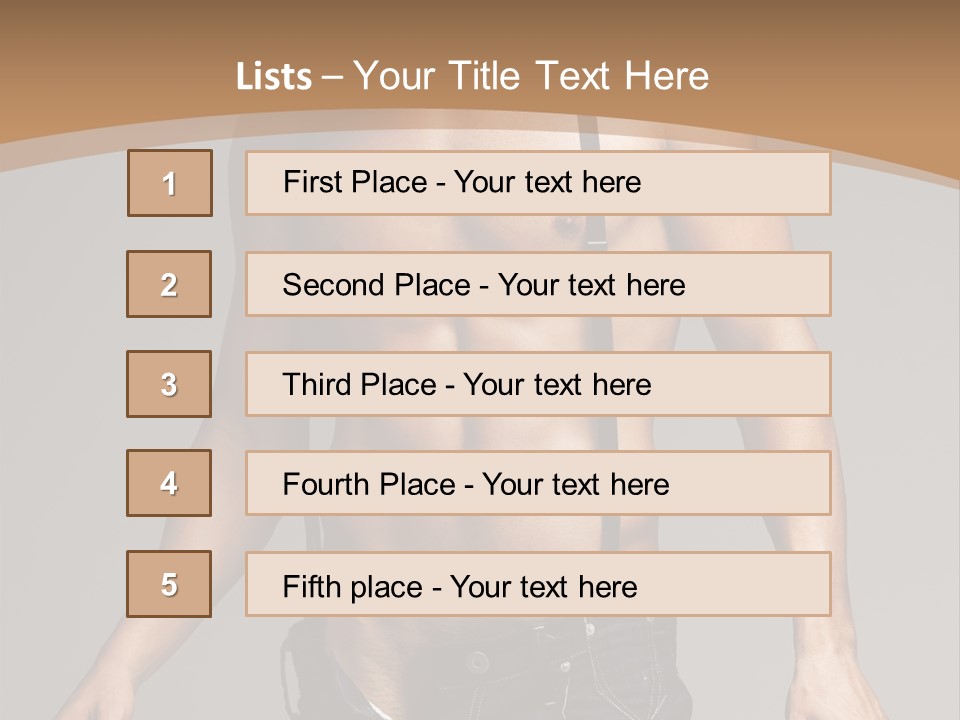 Attractive Man PowerPoint Template