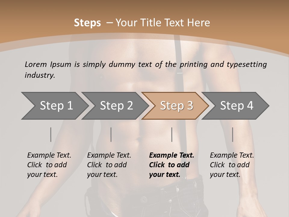 Attractive Man PowerPoint Template