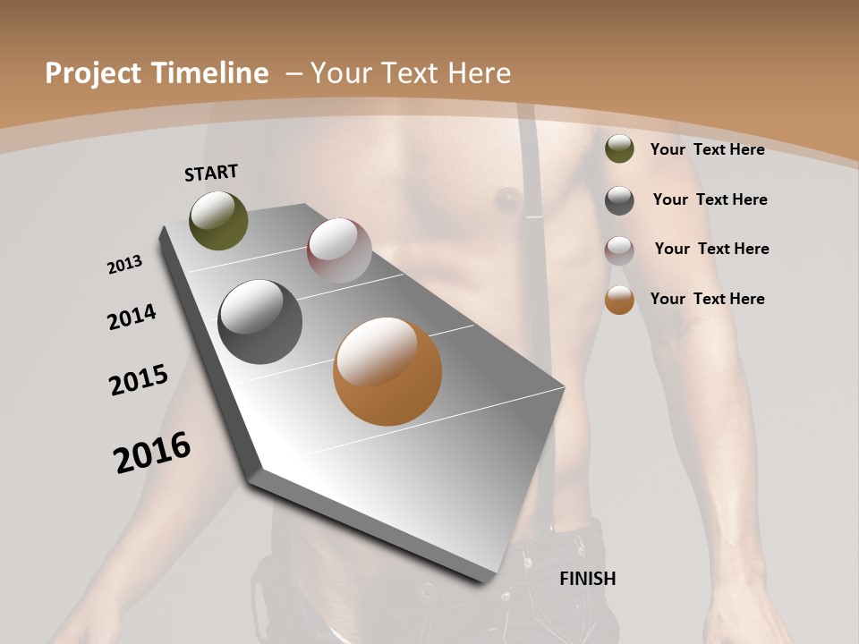 Attractive Man PowerPoint Template