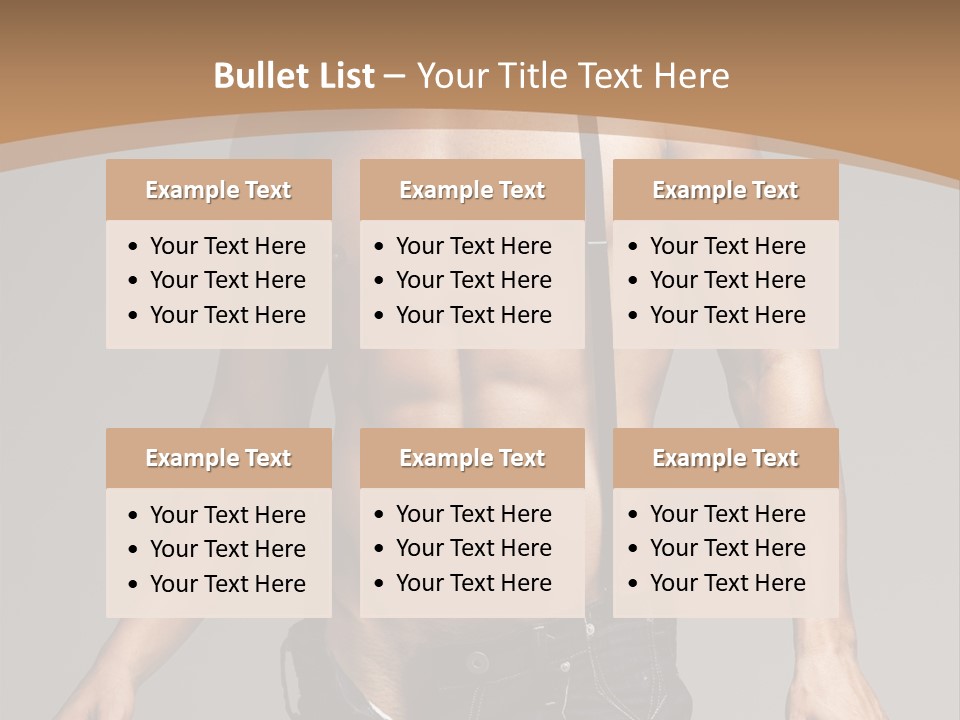 Attractive Man PowerPoint Template