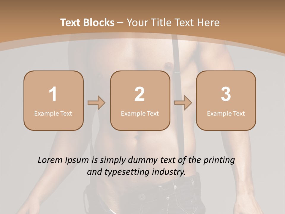 Attractive Man PowerPoint Template