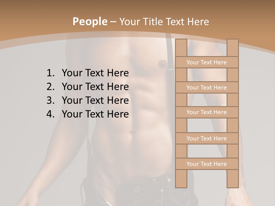 Attractive Man PowerPoint Template