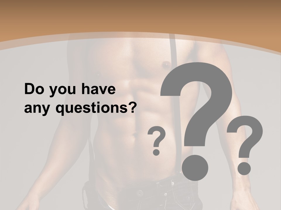 Attractive Man PowerPoint Template